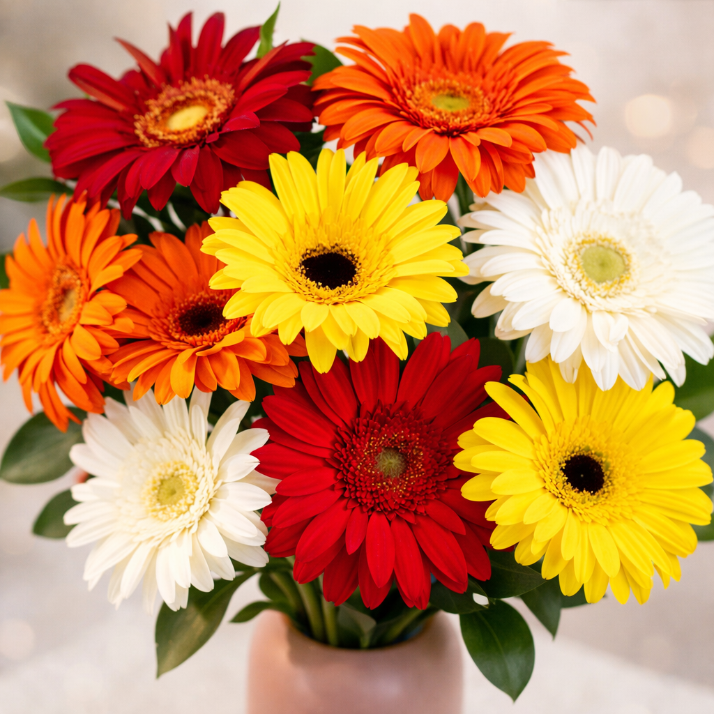 tavolozza di gerbere