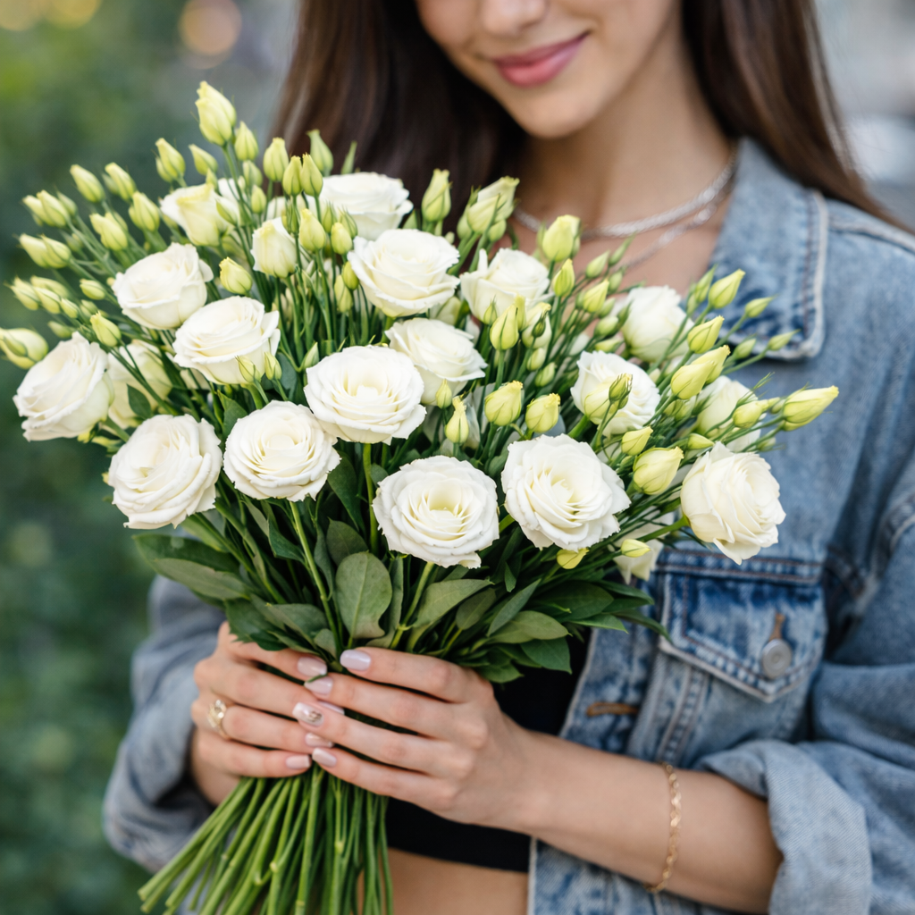 Mazzo di lisianthus consegnato a mano – efiori.com
