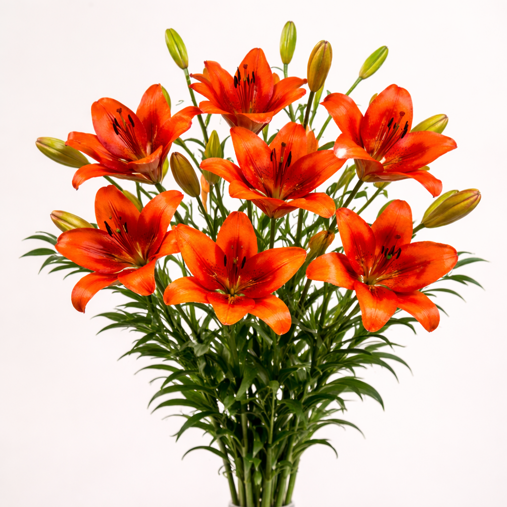 lilium arancio 5 steli