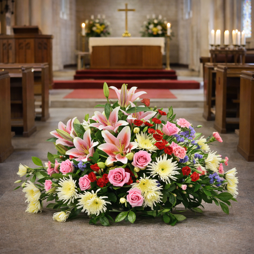 cesto funebre chiesa