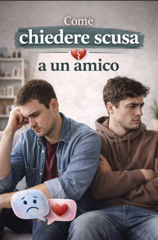 come chiedere scusa ad un amico