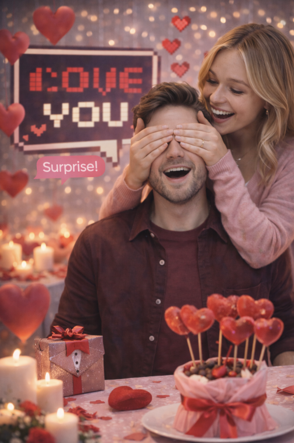 sorpresa romantica per lui a san valentino